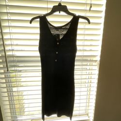 Black mini tank dress