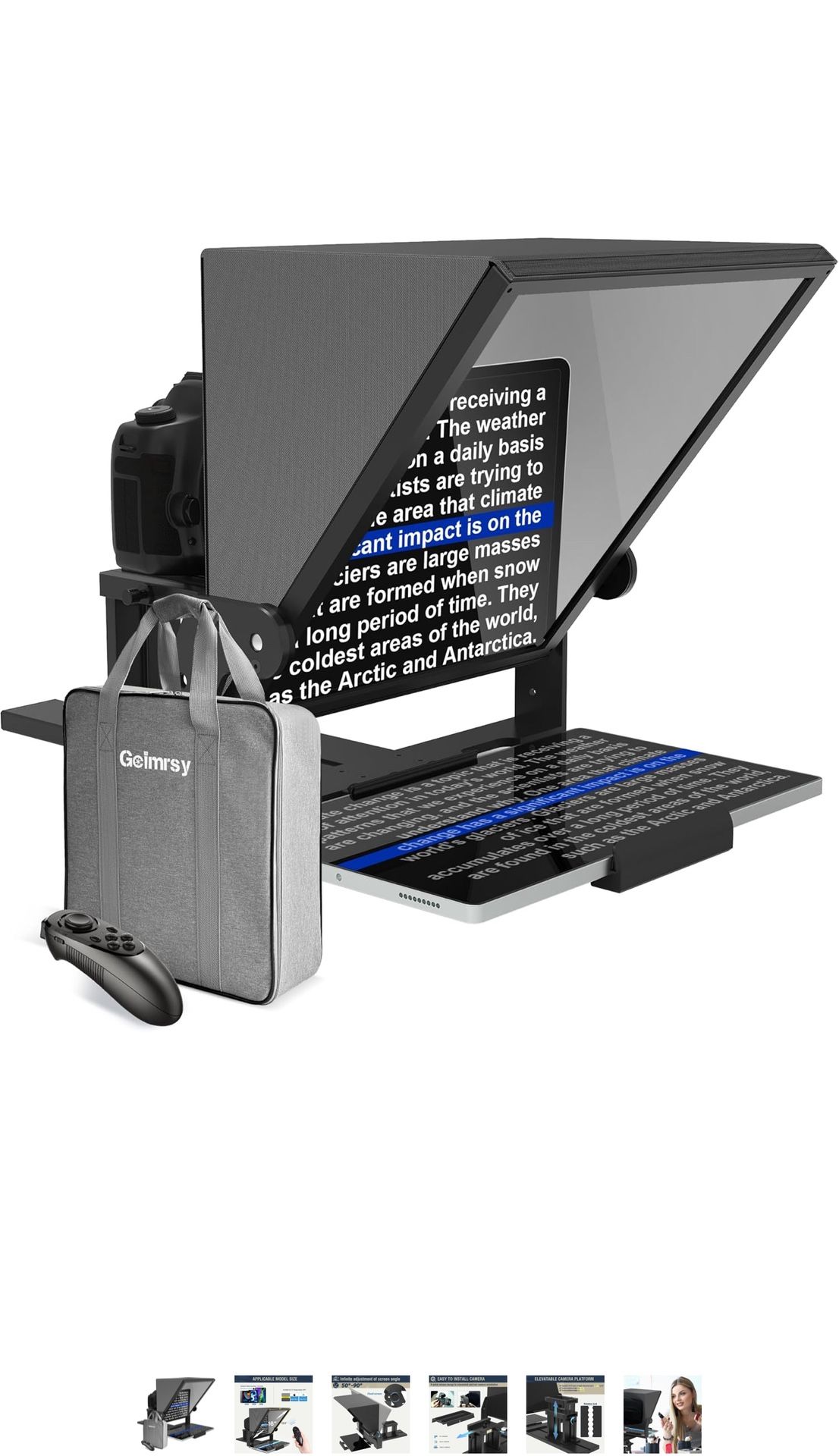 16 Inch Hd Wide Angle Teleprompter