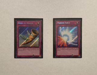 Horn of Heaven and Mirror Force Yu-go-oh Card Collection