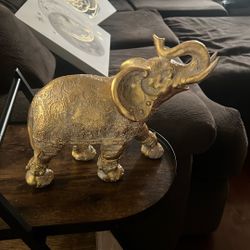 Gold Elephant Decoration