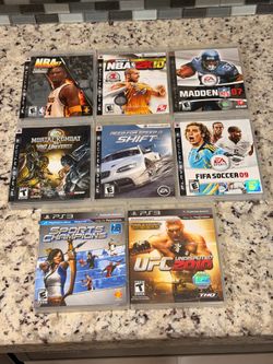 PS3 Game Lot – 8 Games Complete in Box (CIB)