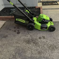 Lawn Mower 80v Green Work Pro