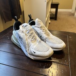 Men’s Nike Air Max 270 – Size 11.5 – Clean White – $70