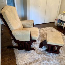Glider Chair With Ottoman