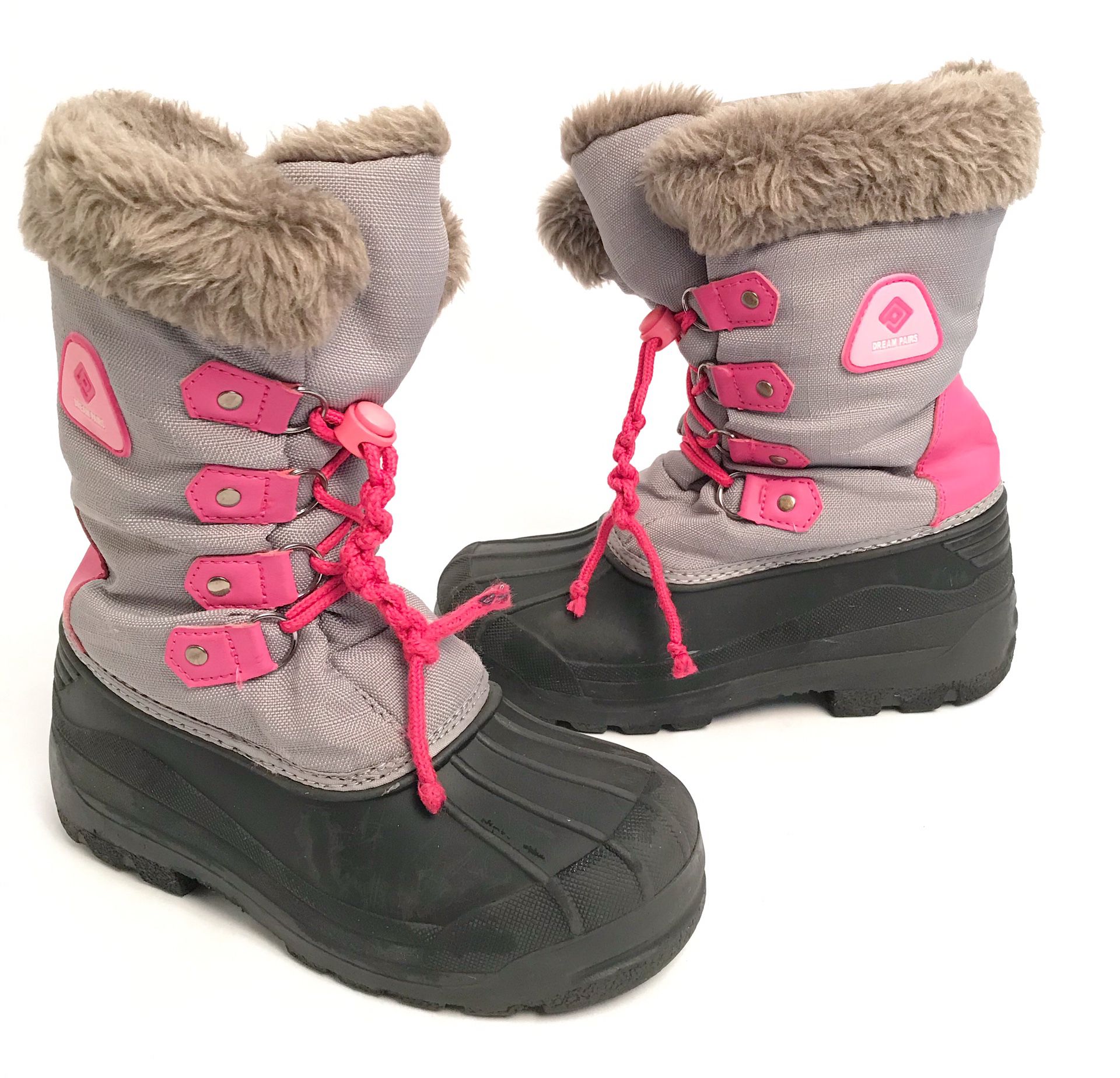 DREAM PAIRS Boots Girls Winter Snow Boots Sz 3 Waterproof Thinsulate