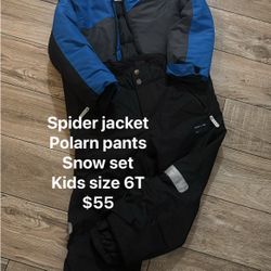 SPYDER Spider jacket Polarn pants Snow set Kids size 6T $55