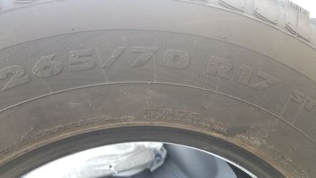 265/70/17  snow tires