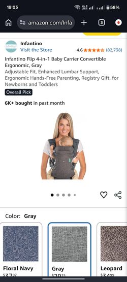 Infantino 4 in 1 baby carrier