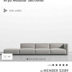 Rove Concepts Arya 4 piece sectional - Brand New
