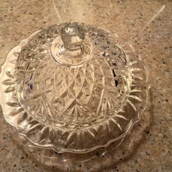 Cheese / Butter Dish Glass