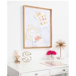 Calter Gold Marble Magnetic Memo Board 17