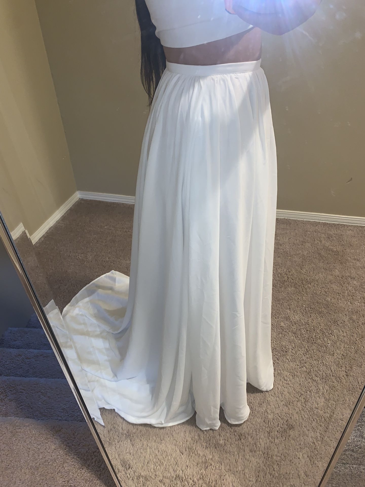 Bridal Skirt Seperate - Chiffon + Lining 