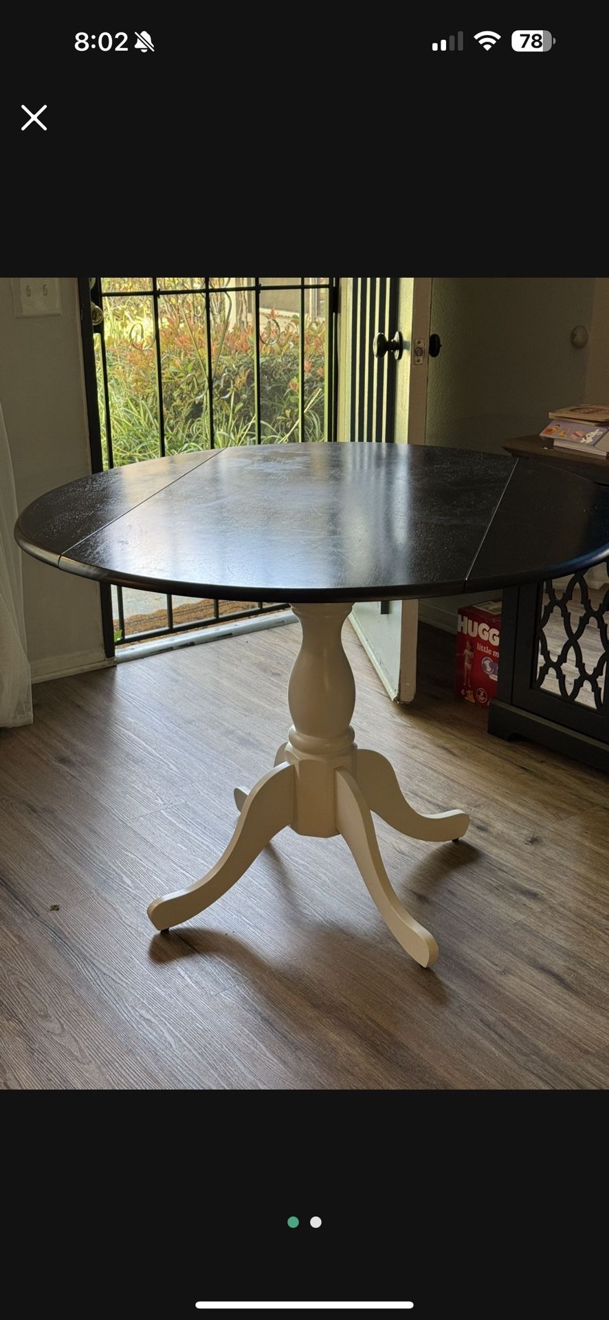 Round Kitchen Table With Side Leafs