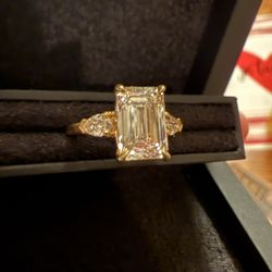 Custom Engagement Ring (2.55ct Emerald Cut)