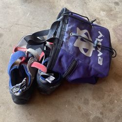 Size 13 Climbing Shoes And Chalk Bag