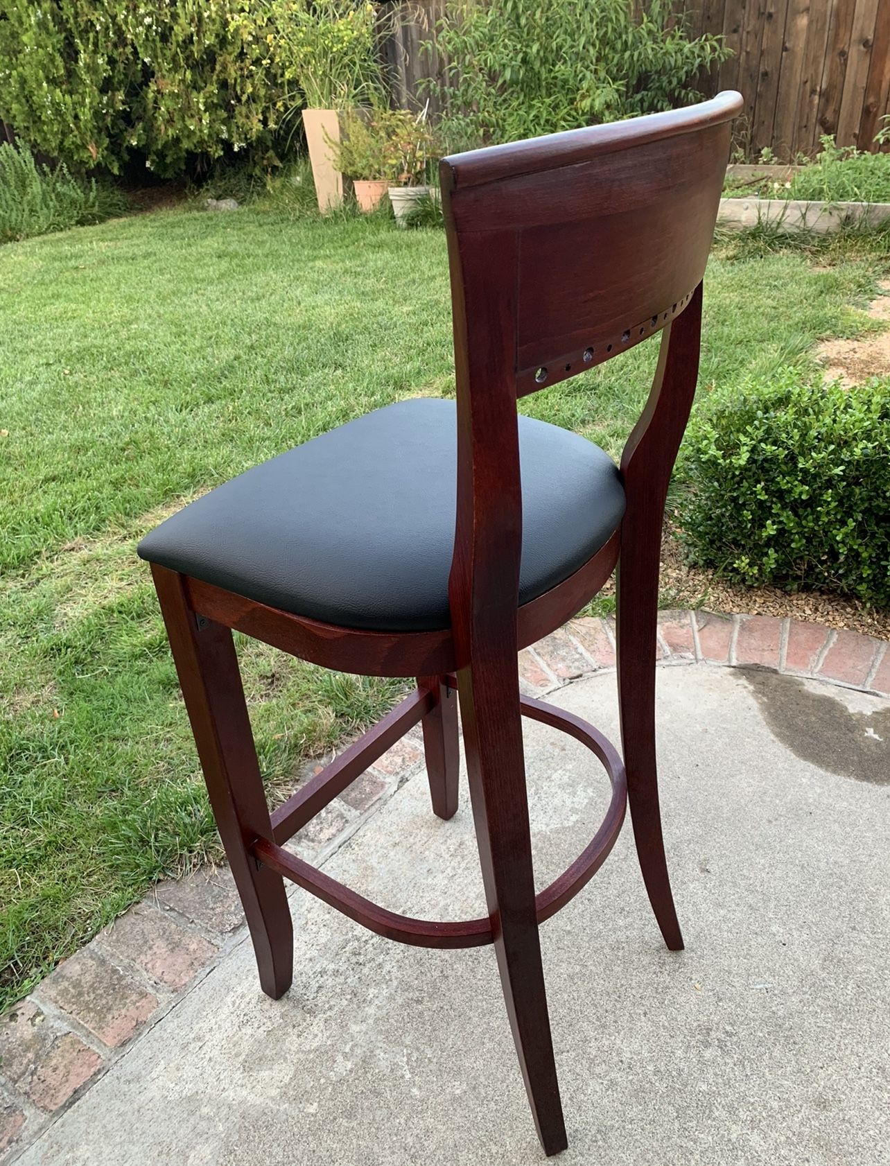 Brown Leather bar stool