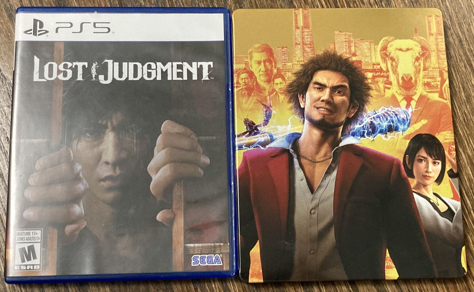 Lost Judgment Like A Dragon Action Game Rpg Steel Book Ryu Yakuza PS5 Ps4 Sony X
