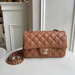 Chanel Classic Flap Mini - Caramel 