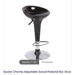 Adjustable swivel bar stools