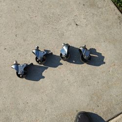 Set Of 4 Caster Wheels 2 With Locks 1000ibs+ Rated 60 Firm