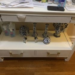 Console Table With Two Drawers 