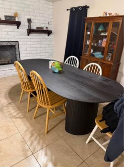 Barn style dinner table