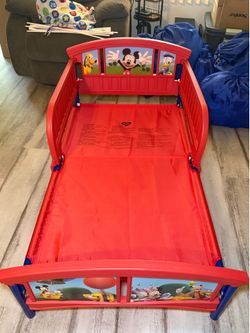 Mickey Mouse Toddler Bed + Mattress