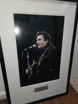 Johnny Cash By George Kalinsky/ Autograph 