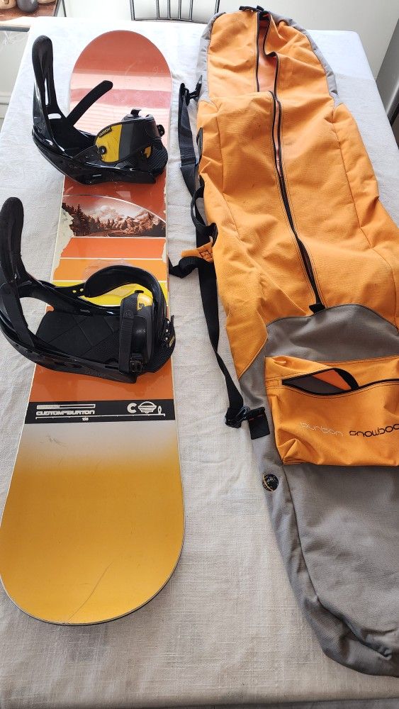 Snowboard And Bindings