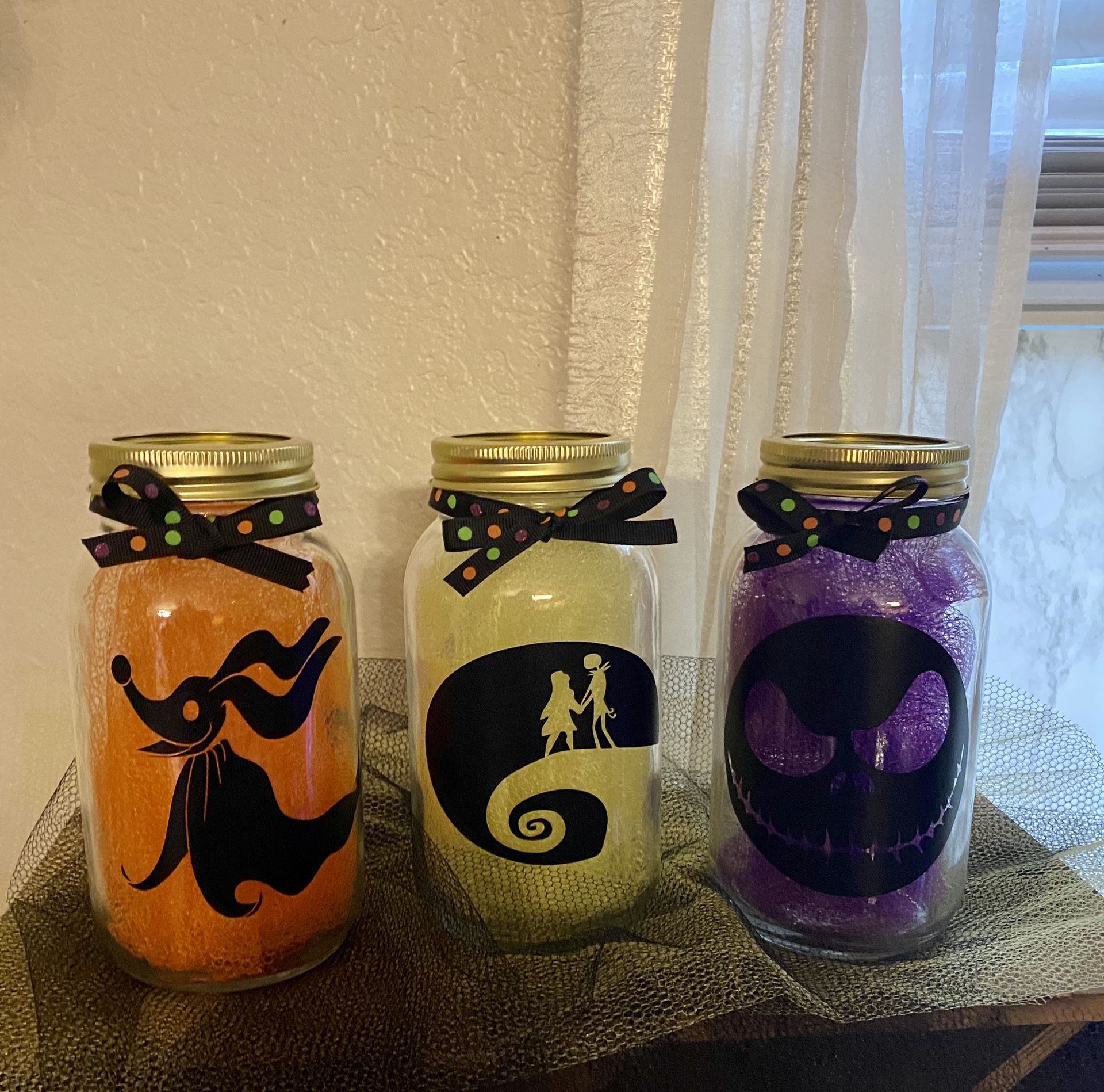 Inspired Nightmare Before Halloween Jar Set