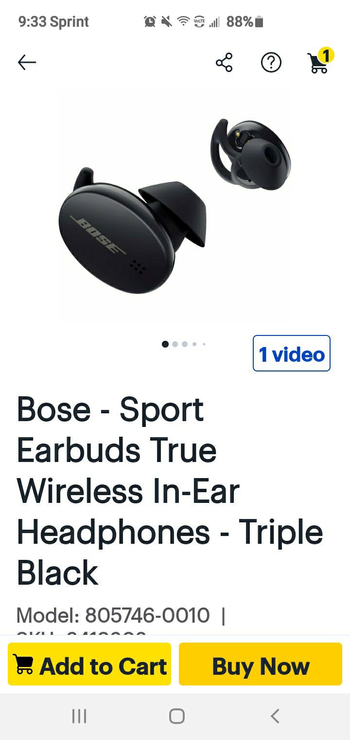 Bose Wireless Earbuds