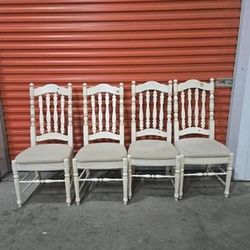 Bell Furniture Kitchen Chairs, of white color 