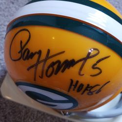 Paul Horning Signed Mini Helmet 