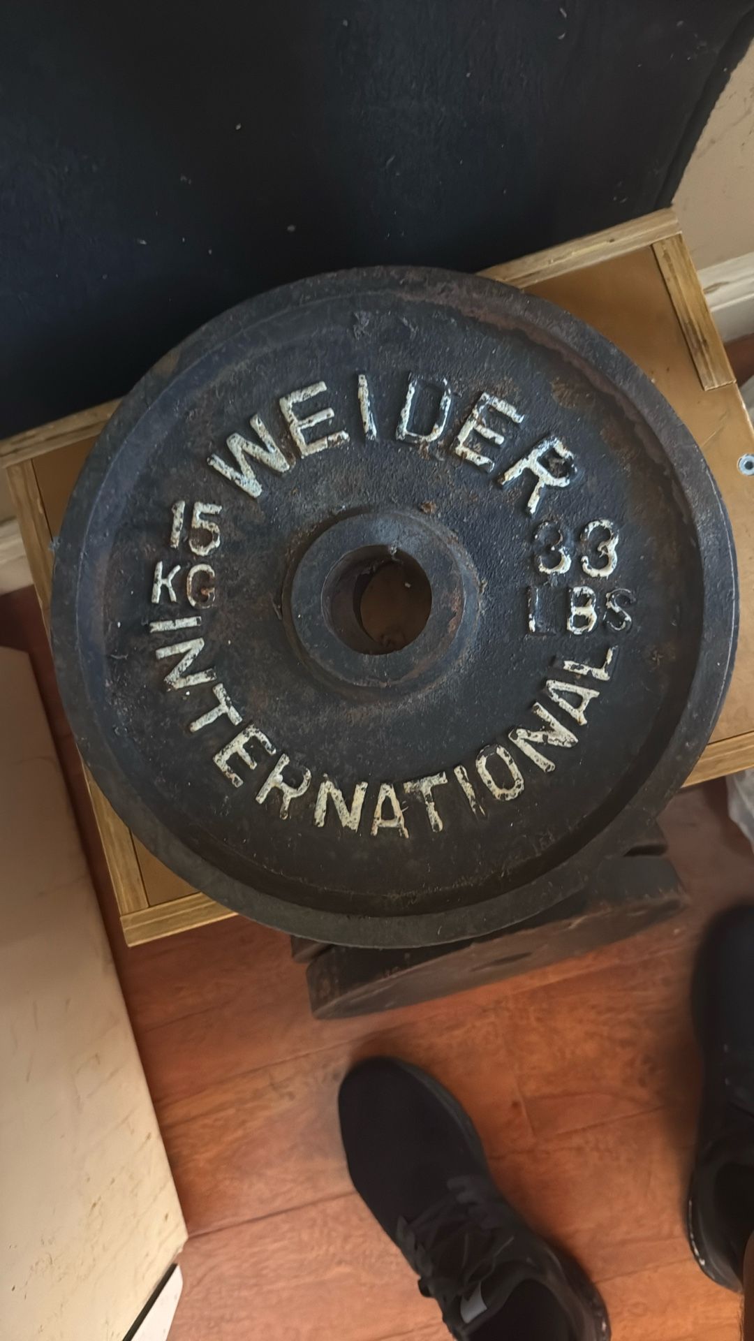 A Pair Of 33lb Weight Plates