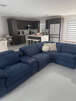 Blue Sectional Sofa