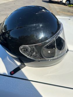 BILT Force full-face motorcycle helmet, size XL. Black with clear visor.