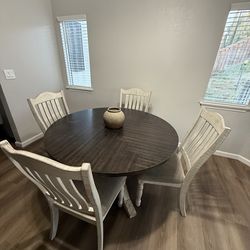 Rustic table and chairs