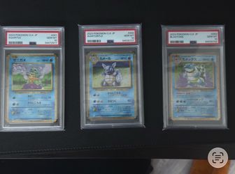 Squirtle Wartortle Blastoise CLK JP PSA 10