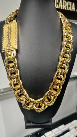 10k GOLD FILLED CHINO LINK W/ GARCIA