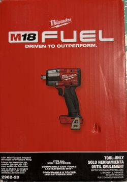 Milwaukee M18 FUEL GEN-2 Brushless Cordless Mid Torque 1/2 in. Impact Wrench F Ring