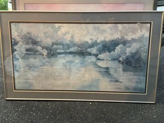 fall water reflections wall art