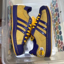 Adidas Las Angeles Lakers Original All Real Leather Beautiful Shoes 