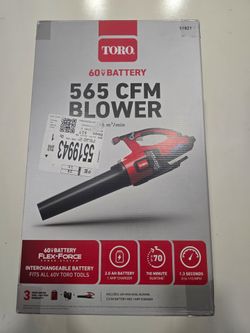 Toro 60v Blower With Battery And Charger 565cfm
