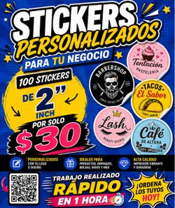 Stickers para tu negocio