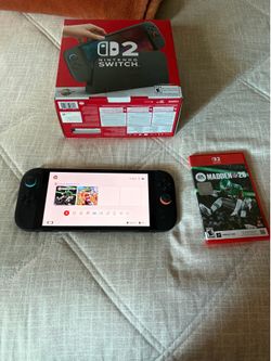 Nintendo switch 2 with madden26
