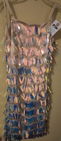 Multicolor Fringe Party Dress