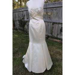 Vintage hand beaded wedding dress