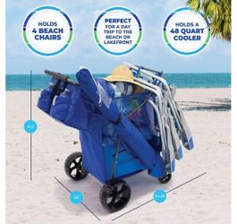 DELUXE BEACH UTILITY FOLDABLE CART