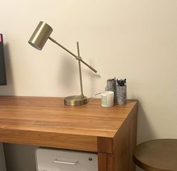 Brass Adjustable Desk Lamp