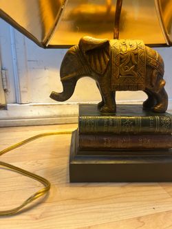 Elephant Stack Books Table Lamp